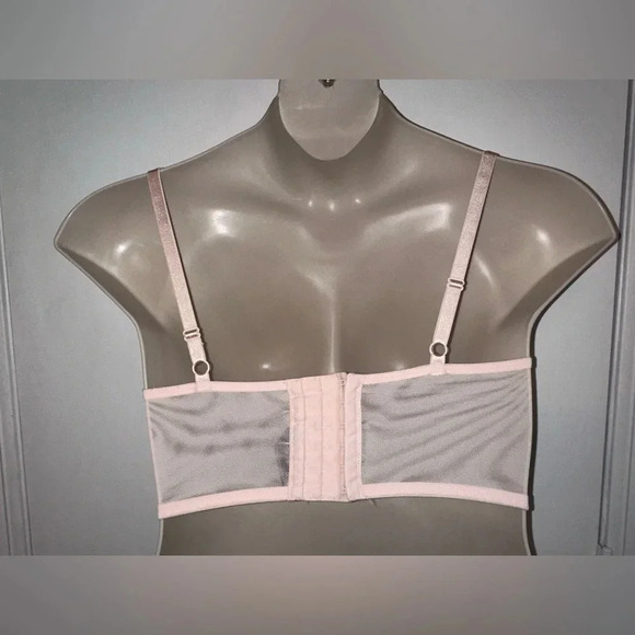 Victoria's Secret VERY SEXY High-neck Lace-up Push-Up Bra Pink Sexy 34D #1330 - Picture 6 of 10